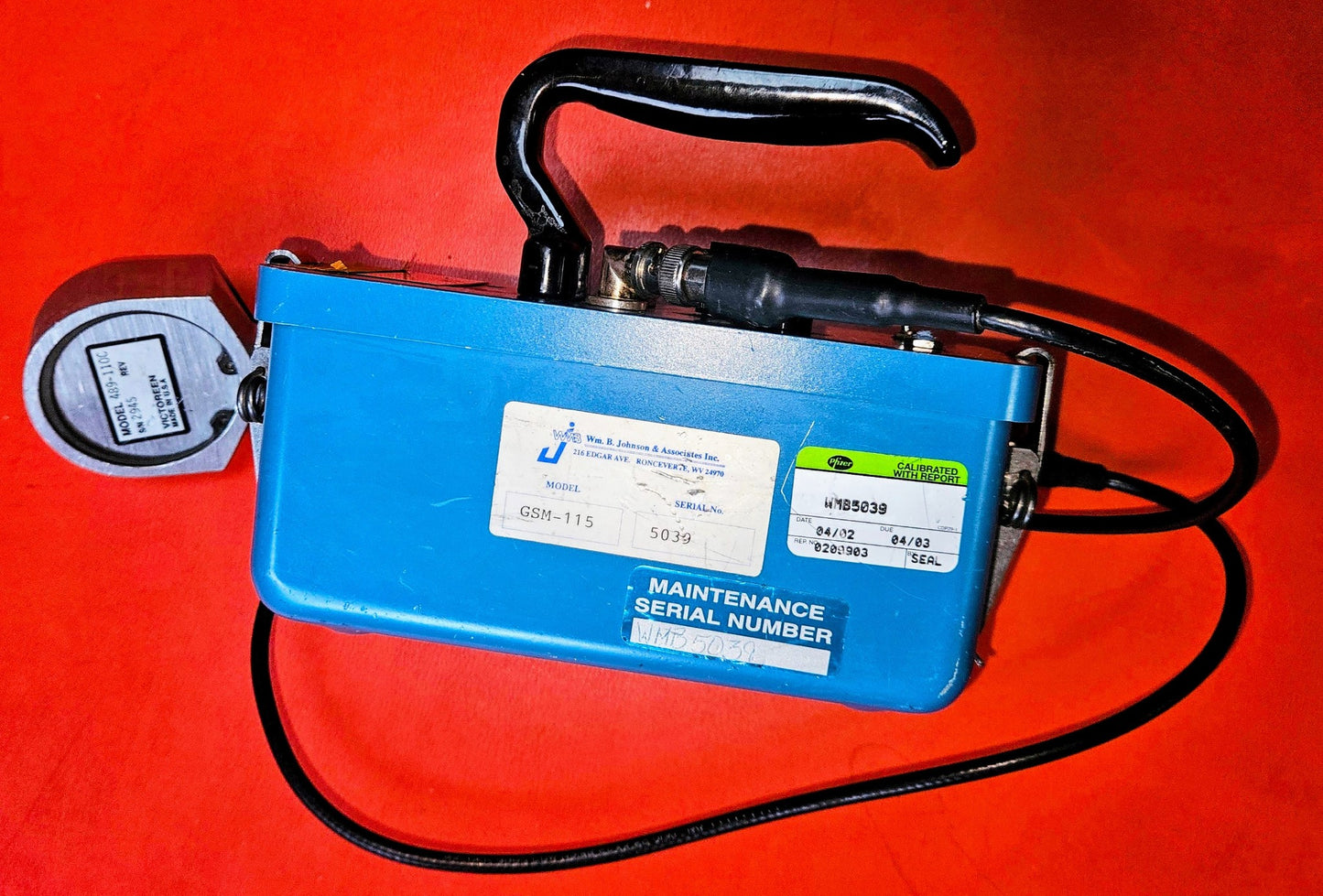 WARRANTY WES B JOHNSON GSM115 GEIGER COUNTER VICTOREEN 489-110C PROBE WatchVideo