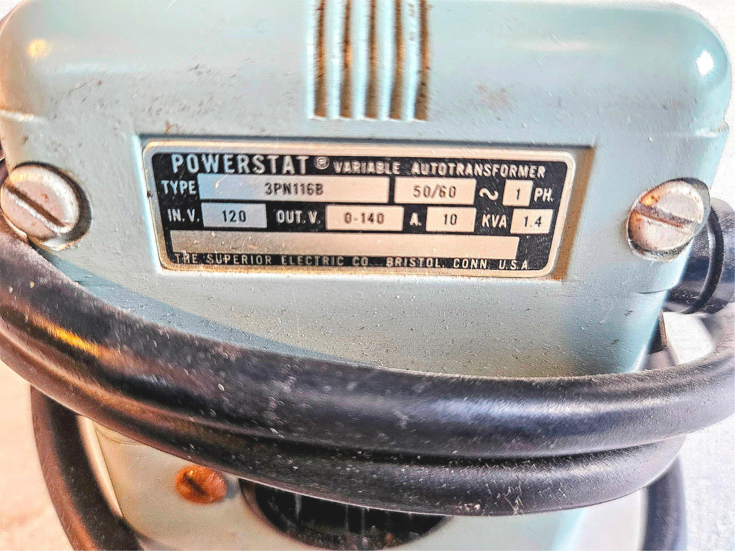 WARRANTY SUPERIOR POWERSTAT 3PN116B VARIAC VARIABLE TRANSFORMER 7.5AMP FREE-SHIP
