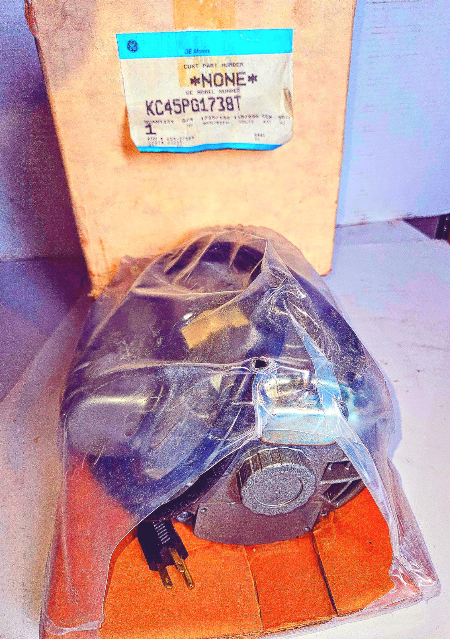 BRANDNEW GE 5KC45PG1738T 3/4HP 1PHASE V115/230 HZ 60/50 AC MOTOR PUMP FREE-SHIP