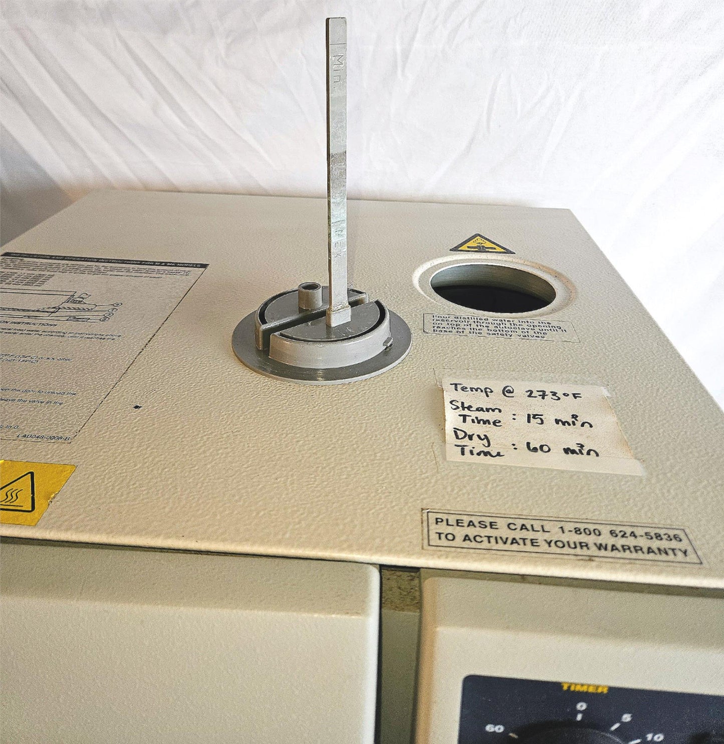 120-DAY-WARRANTY TUTTNAUER® 1730M AUTOCLAVE STEAM STERILIZER with TRAY FREE SHIP