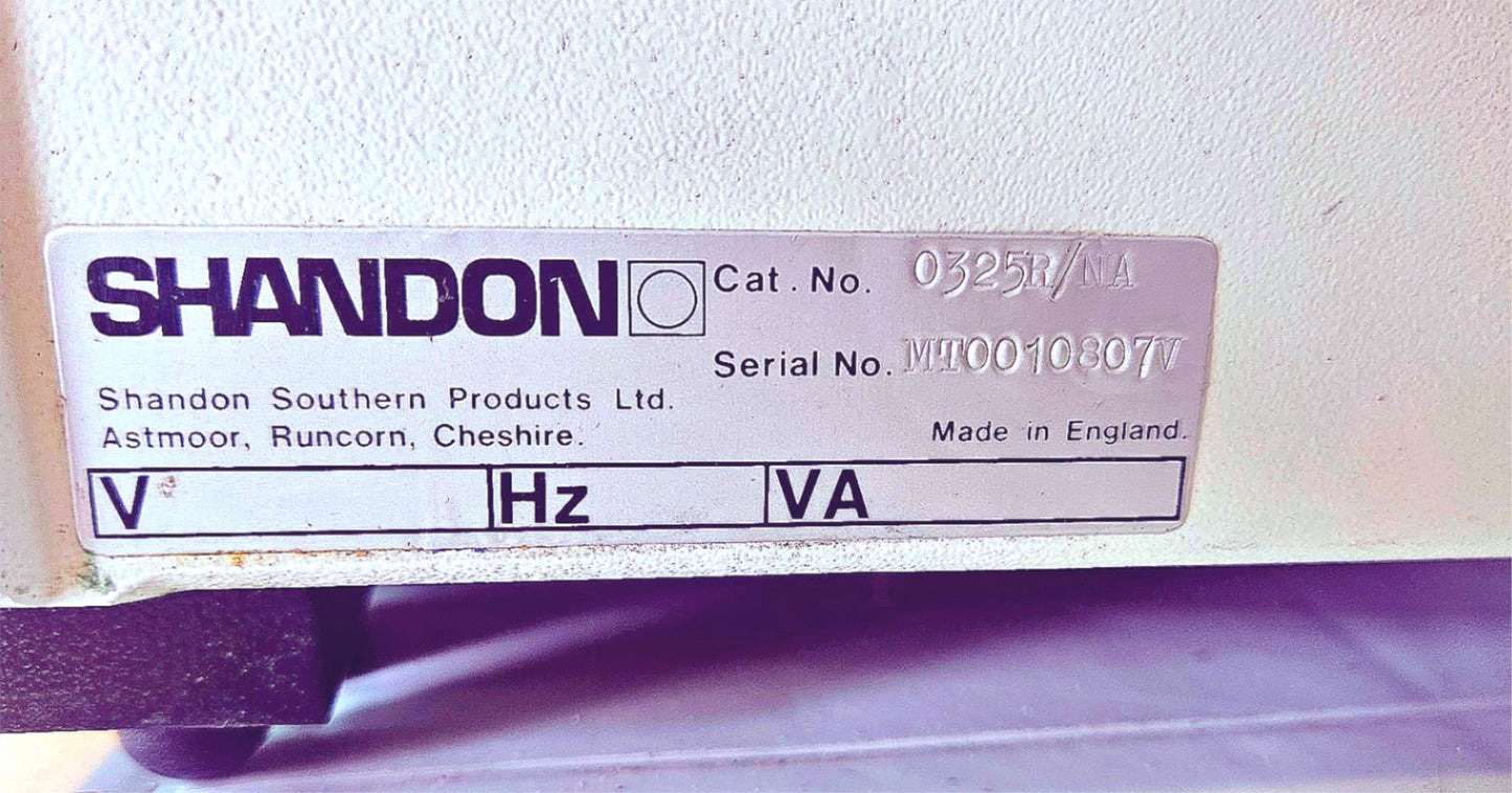 120DAYWARRANTY SHANDON RETRACTION AS325 MICROTOME MANUAL BONUS TISSUE-TEK BLADE