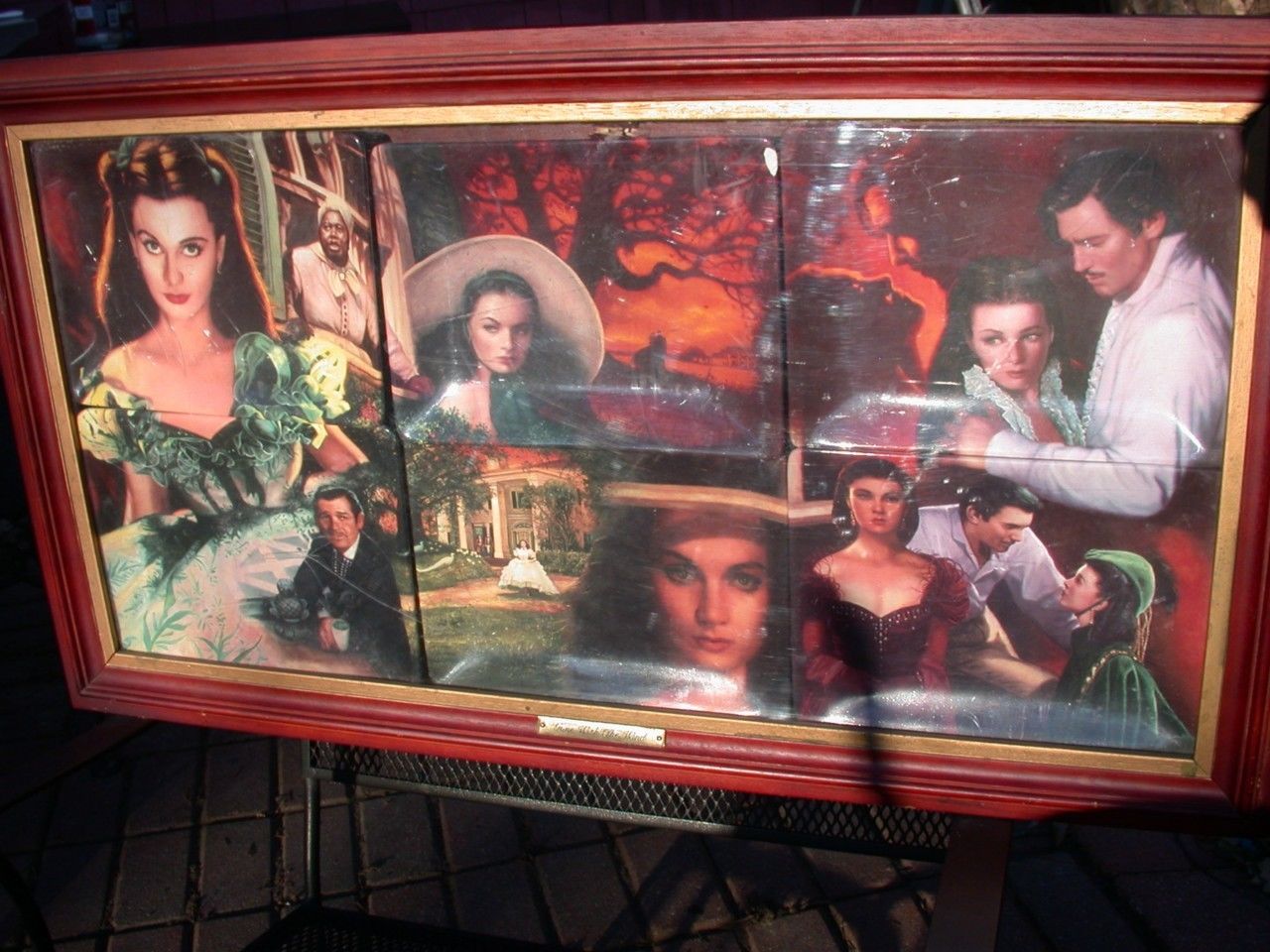 Gone with the wind A Dream Remembered Mural wood frame six plates