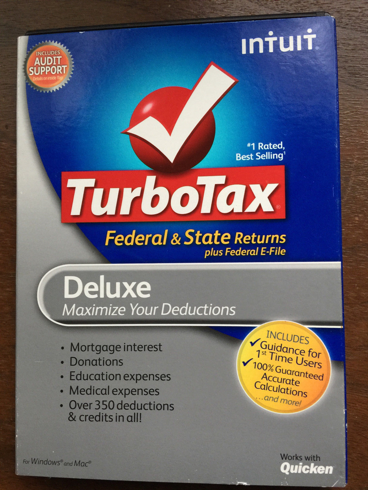 TURBOTAX FEDERAL AND STATE DELUXE for tax year 2011 GUIDANCE FOR FIRST TIME USER
