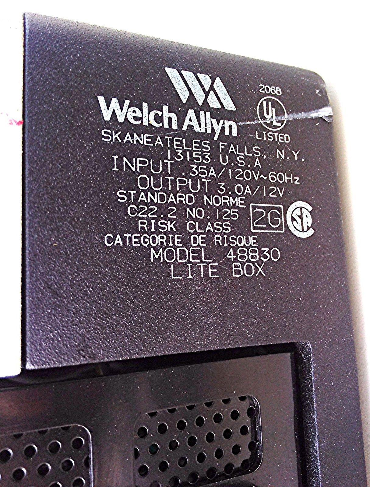 WELCH ALLYN 48830 EXAM LITE BOX TUBE 48200 LIGHT PIPE HALLOGE FIBER OPTIC SOURCE