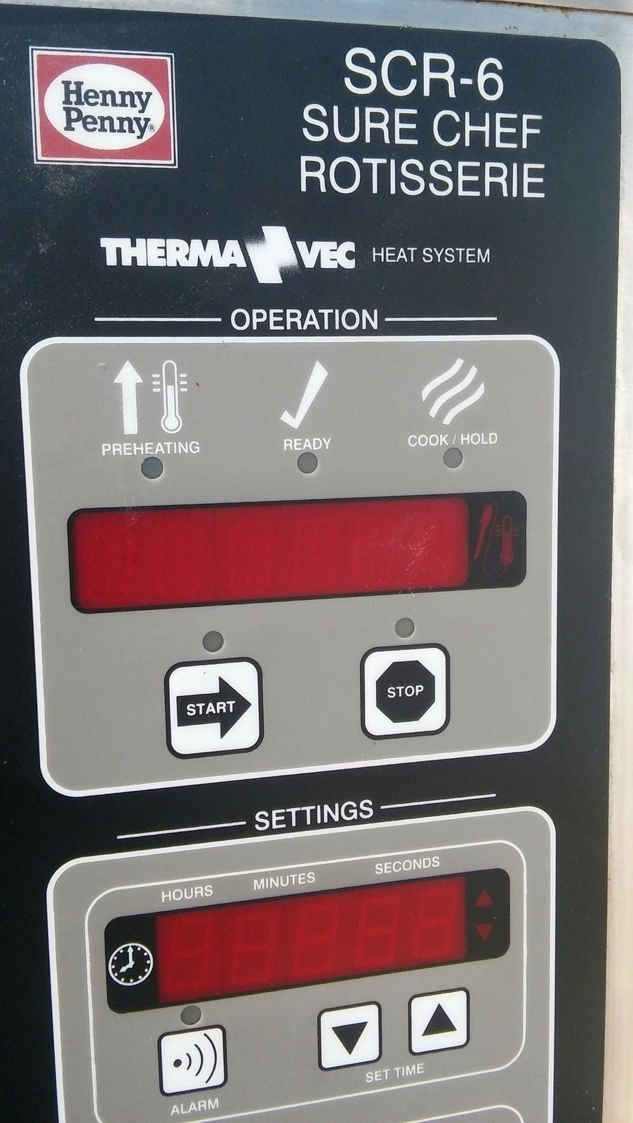 HENNY PENNY SCR-6 SURE CHEF ROTISSERIE 3PHASE KITCHEN REST GLASS CONVECTION OVEN