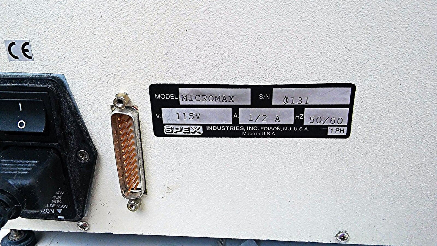 SPEX HORIBA MICROMAX Spectrofluorometer MICROWELL 1- PHASE MICROPLATE READER