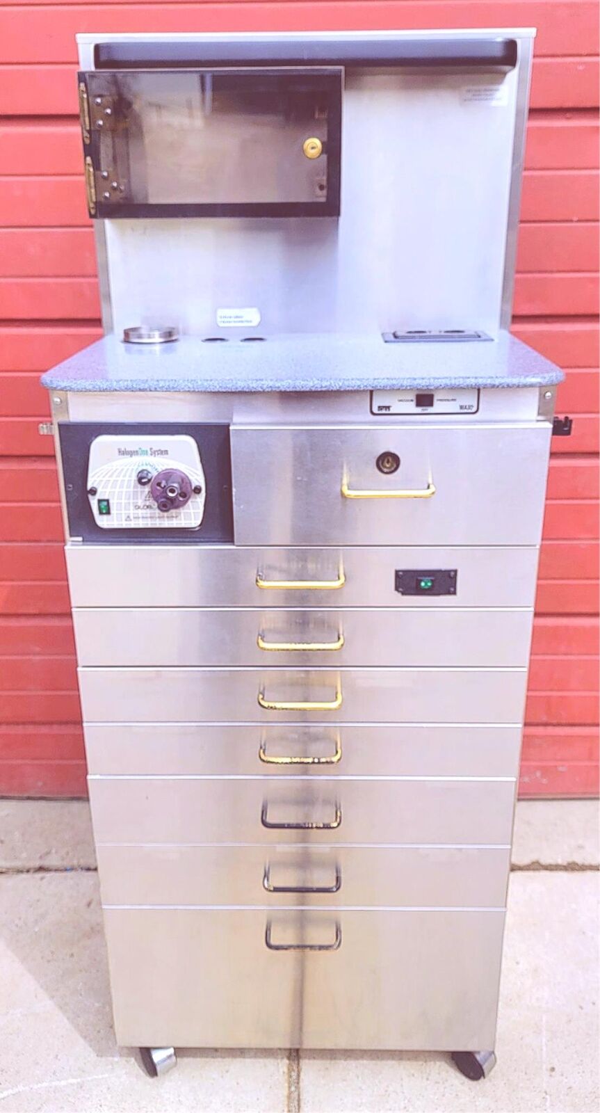 WARRANTY SMR MAXI ENT MEDICAL TREATMENT CABINET & 2GAST VACUUM PUMPS WATCH-VIDEO