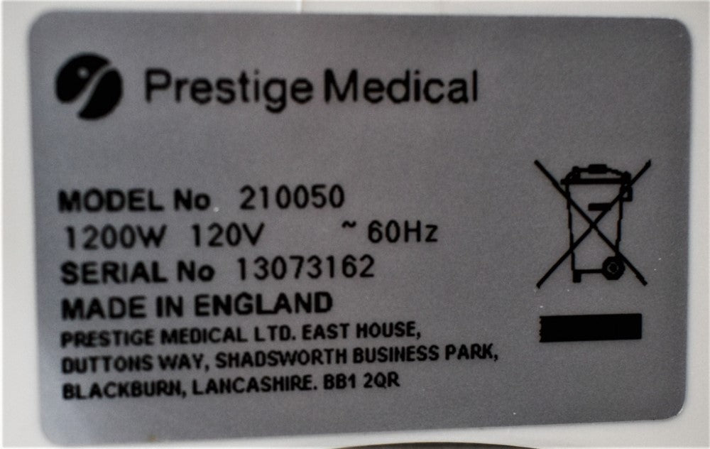 PRESTIGE MEDICAL 2100 RETRIEVER DENTAL AUTOCLAVE STERILIZER FREESHIP