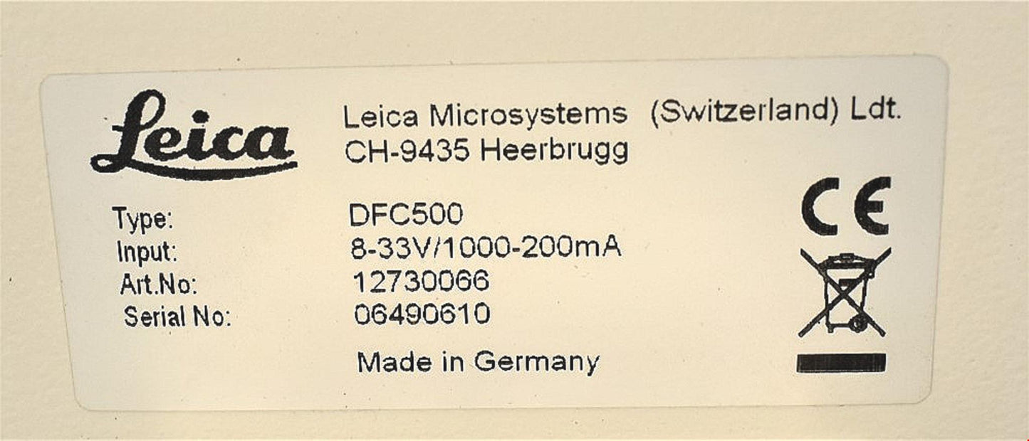 LEICA DFC500 FIRE WIRE MICROSCOPE CAMERA HEAD & 6Pin PRINTER CABLE FREE SHIPPING