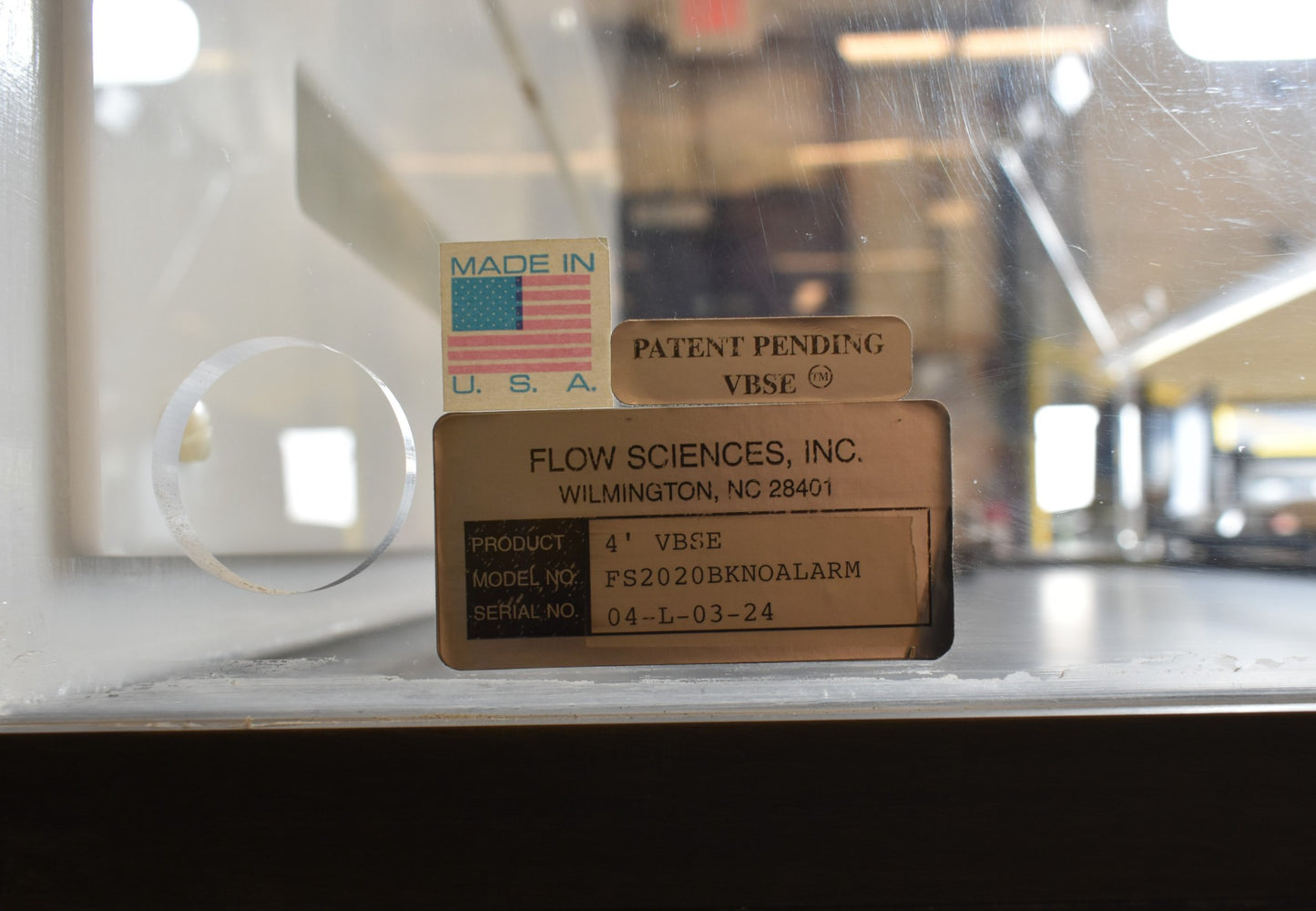 (2) FLOW SCIENCES VBSE VENTED 3ft SAFETY ENCLOSURE FUME HOOD