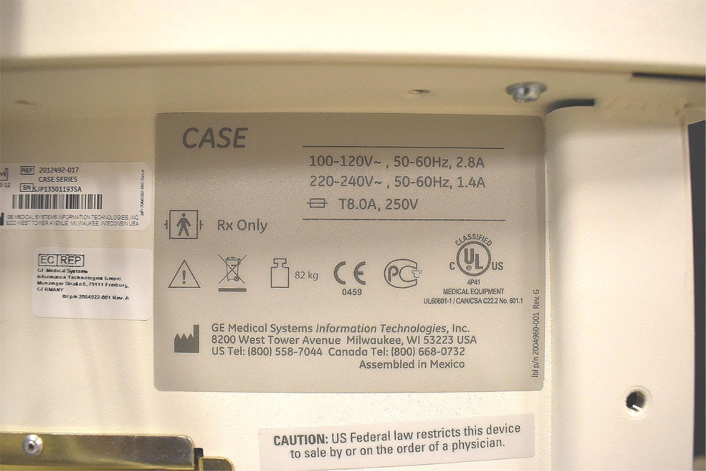 2 Units of GE CASE MEDICAL TREADMILL CONTROL OPERATMANUAL "NO SOFTWARE" FREESHIP