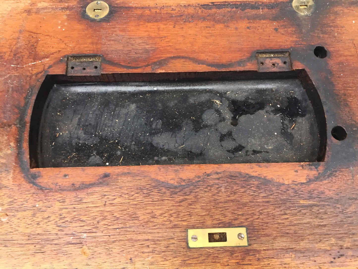 1866 SMALL SINGER MODEL 12 SEWING MACHINE COFFIN CABINET Serial 174020 FREE SHIP