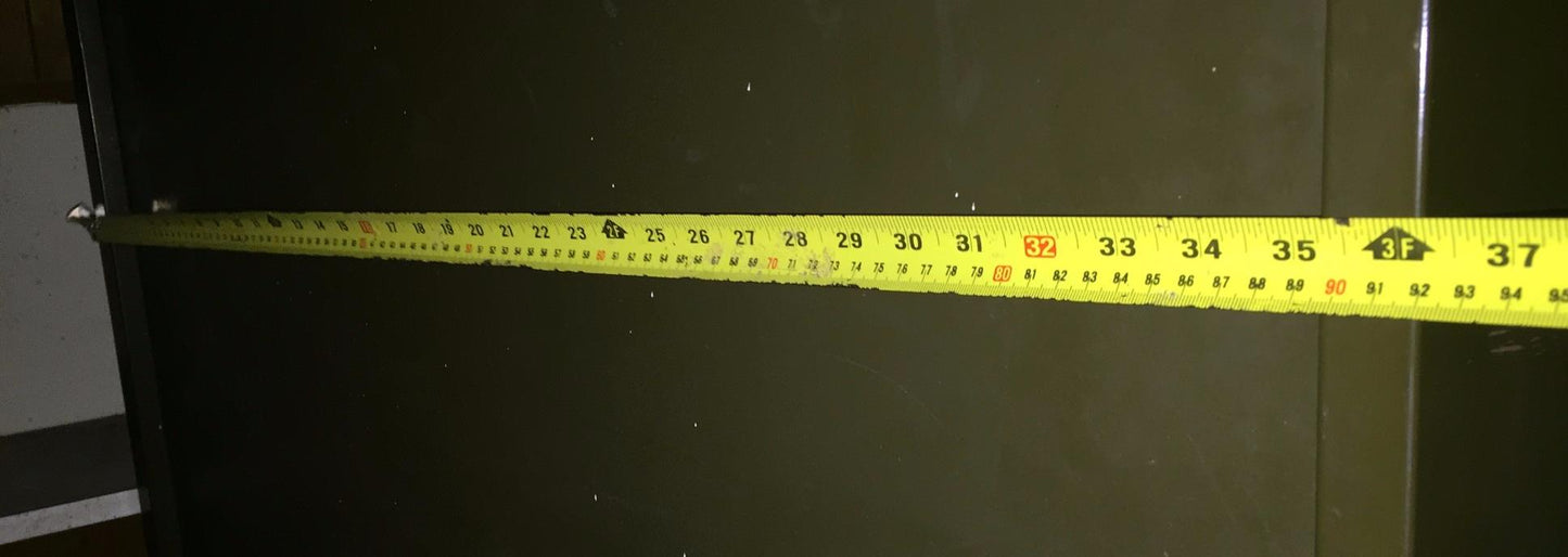 RARE VINTAGE METAL BOOKSHELF BOOKCASE with TWO GLASS DOORS Lock no Key FREESHIP