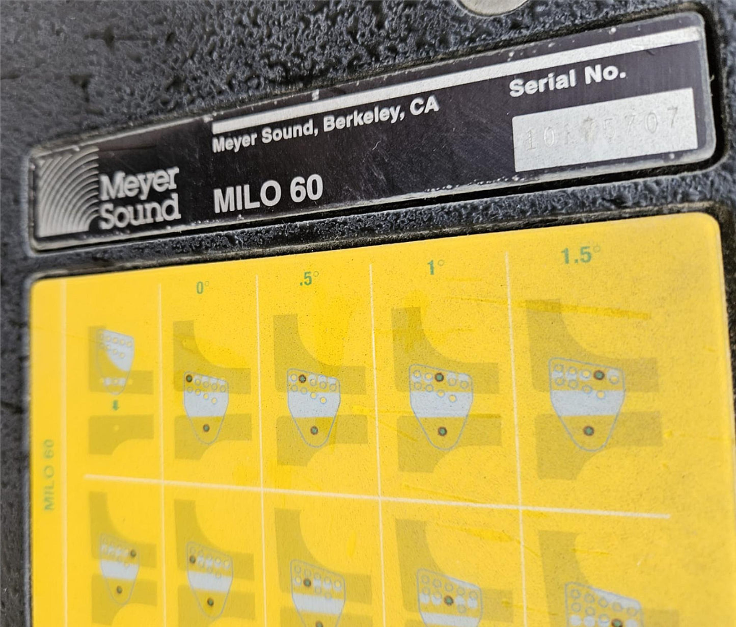 Pair of "BIG HOUSE" MEYER SOUND MILO 60 CURVILINEAR ARRAY LOUDSPEAKERS FREE SHIP