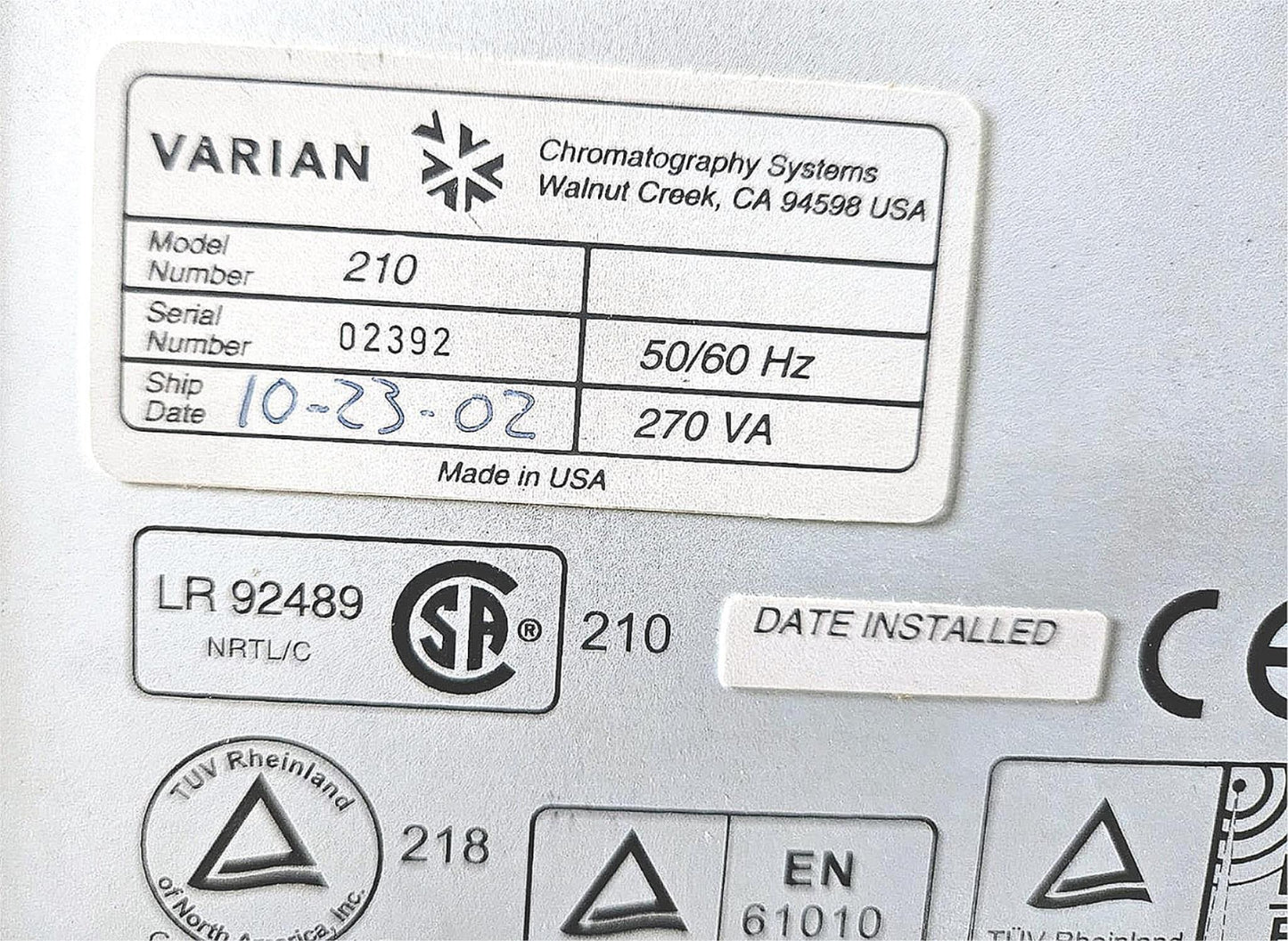 WARRANTY: AGILENT VARIAN PROSTAR 210 SOLVENT DELIVERY MODULE Chromatogr FREESHIP