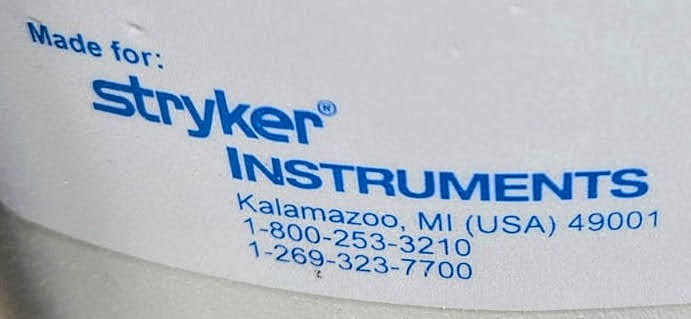 120DAYWARRANTY STRYKER 940 CAST OSCILLATING SAW and 986 MOBILE STAND WATCH-VIDEO
