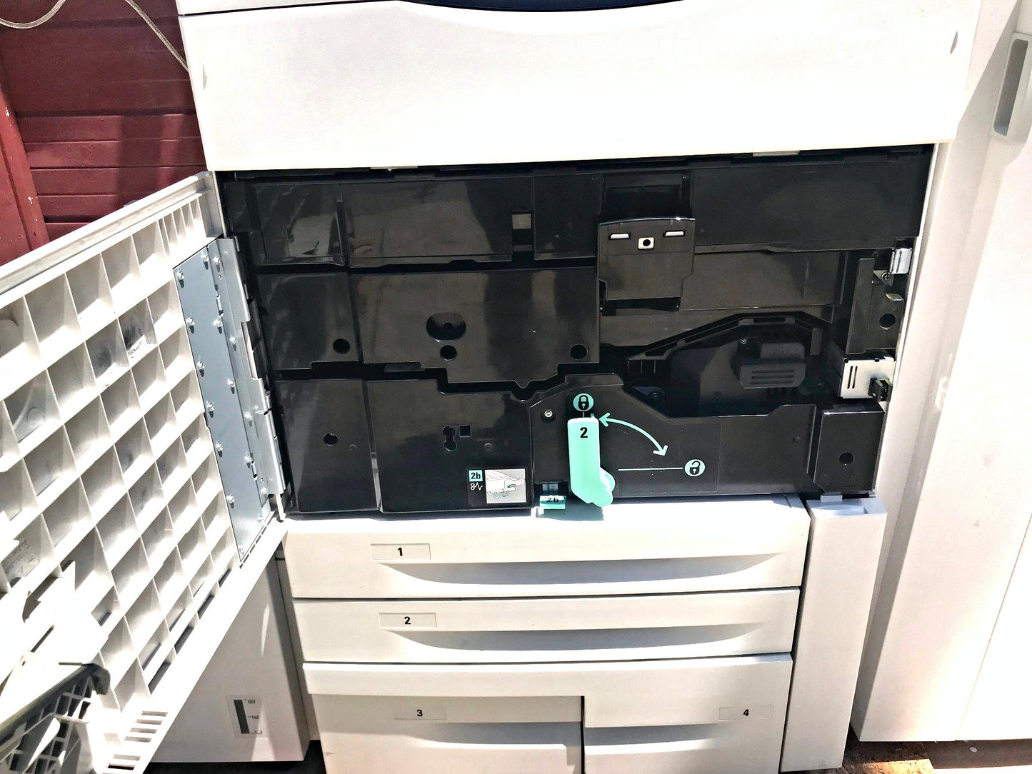 XEROX WORKCENTRE 7655 COLOR LASER COPIER PRINTER SCANNER & Manual WATCH VIDEO