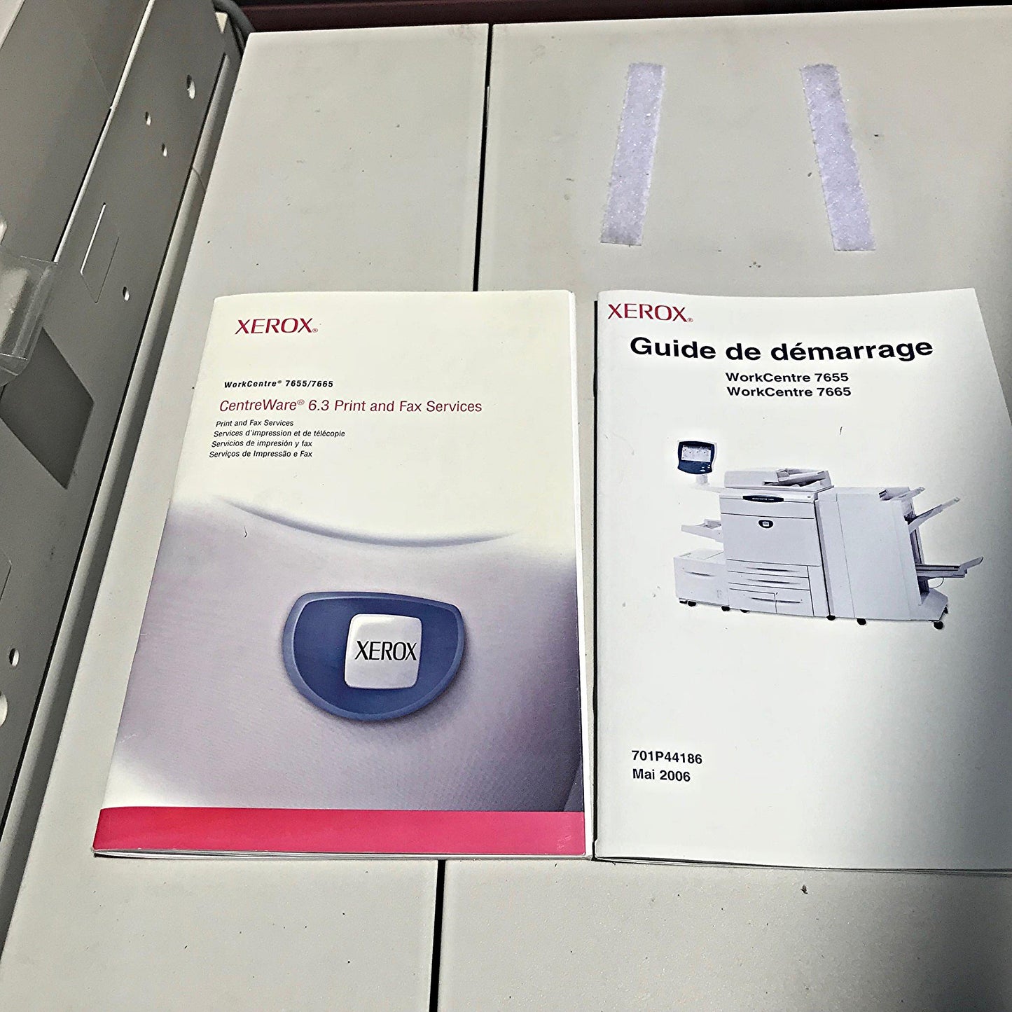 XEROX WORKCENTRE 7655 COLOR LASER COPIER PRINTER SCANNER & Manual WATCH VIDEO