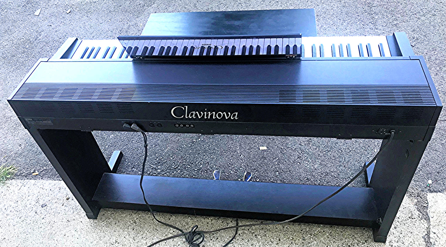 YAMAHA CLAVINOVA CLP-300 DIGITAL PIANO & BENCH WATCH VIDEO FREE SHIP