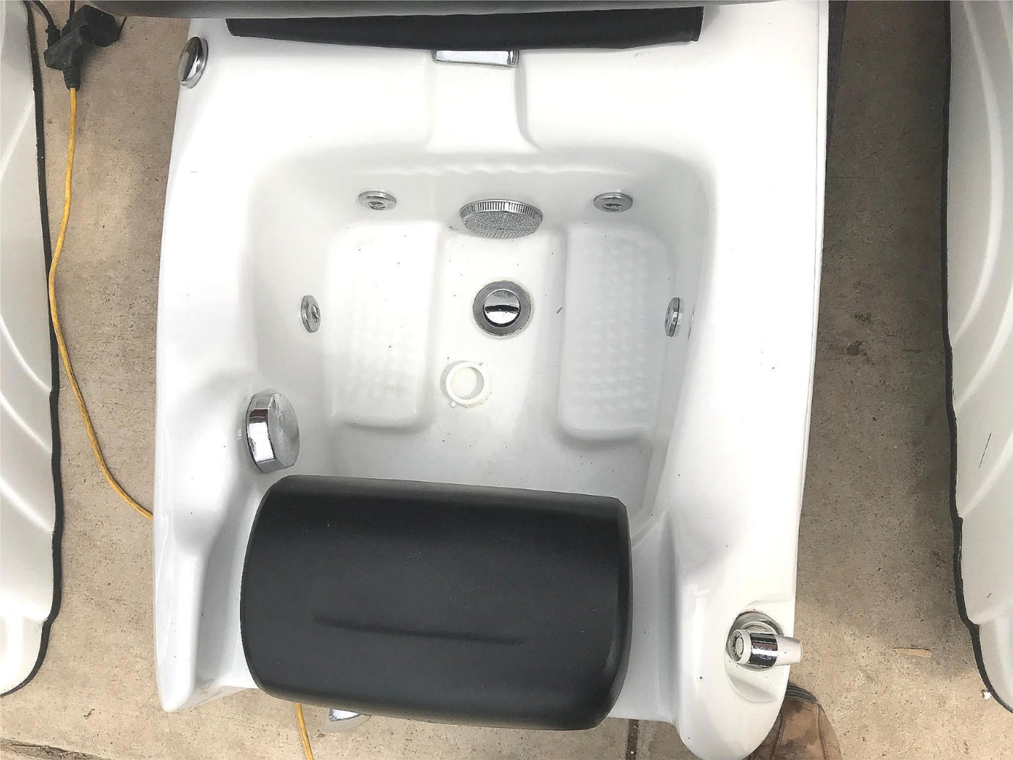 4 PEDICURE SPA STATION HYDRAULIC CHAIRS MASSAGE FOOT BEAUTY SALON SET WATCHVIDEO