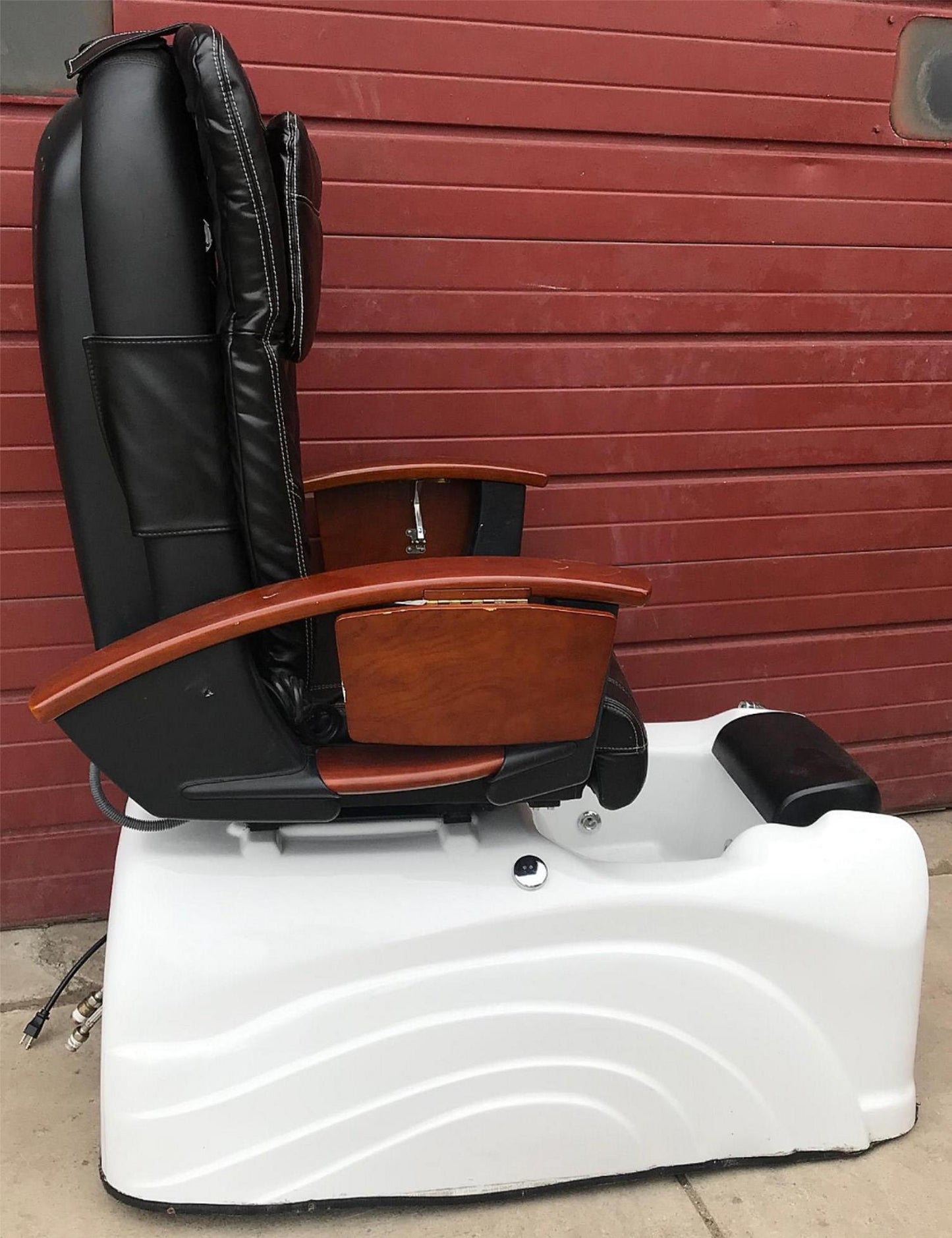 4 PEDICURE SPA STATION HYDRAULIC CHAIRS MASSAGE FOOT BEAUTY SALON SET WATCHVIDEO