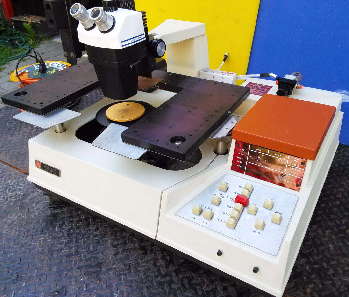 RUCKER & KOLLS MODEL 1032 BAUSCH LOMB BINOCULAR WAFER PROBER PROBE STATION