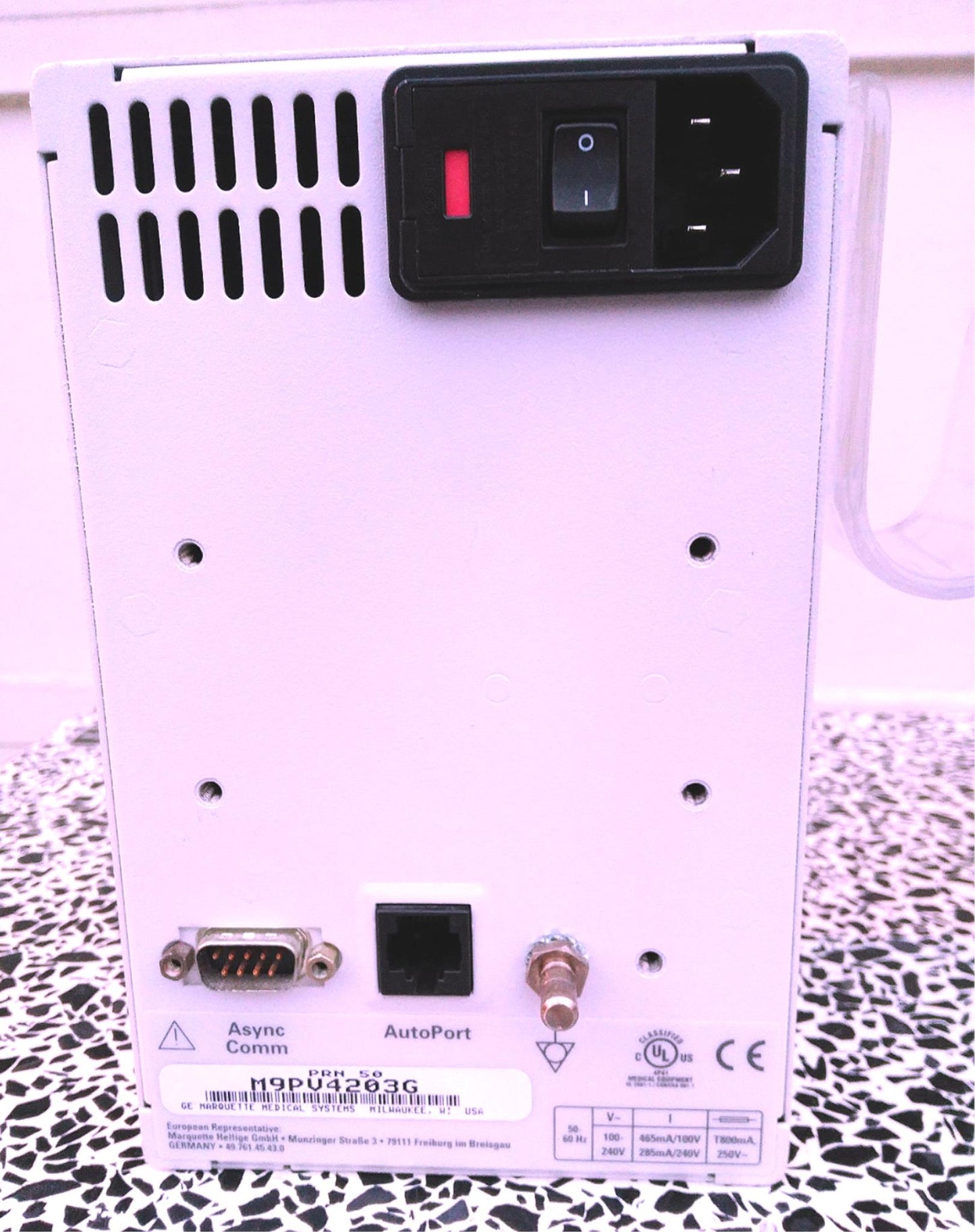 GE MARQUETTE PRN 50 DIGITAL RECORDER WRITER PRINTER DASH MONITOR with AUTO PORT