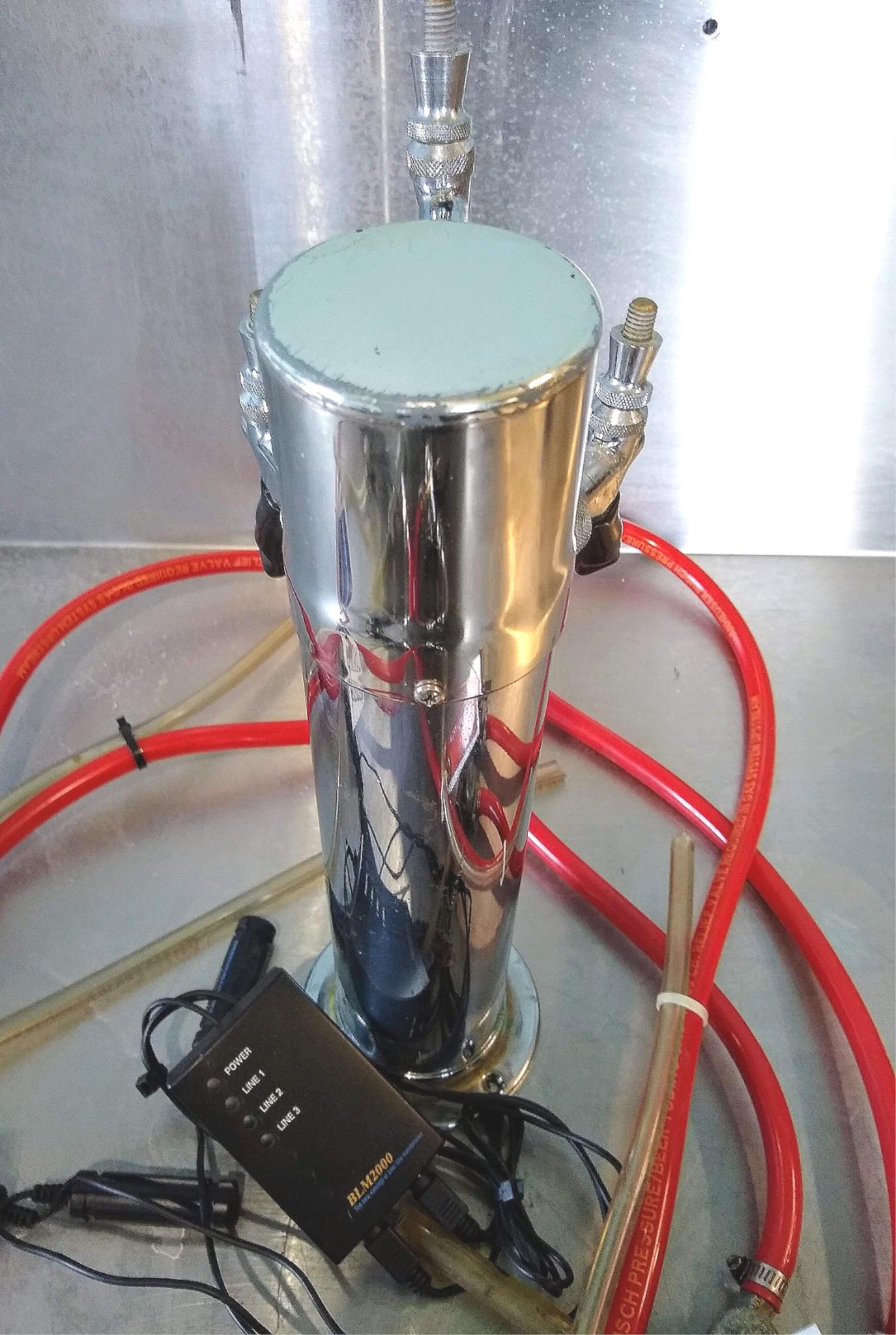 3 BLM 2000 ELECTRONIC BEER LINE MAINTENANC CLEANING KEG COUPLER TRIPLE TAP DRAFT