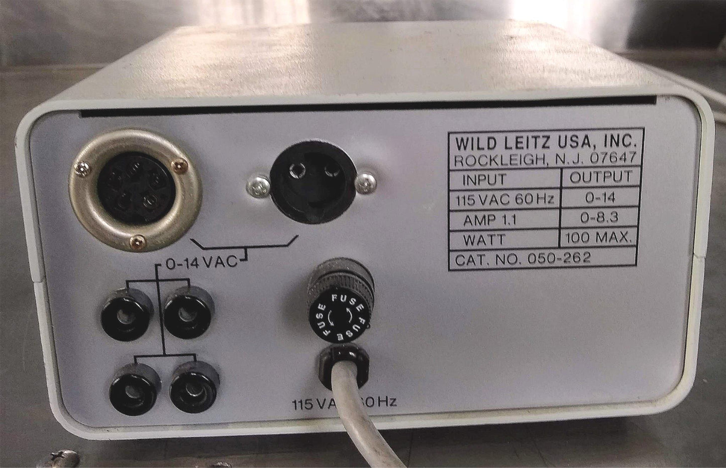 WILD LEITZ® 050-262 MICROSCOPE POWER SUPPLY WORKS GREAT 90-DAY-WARRANTY FREESHIP