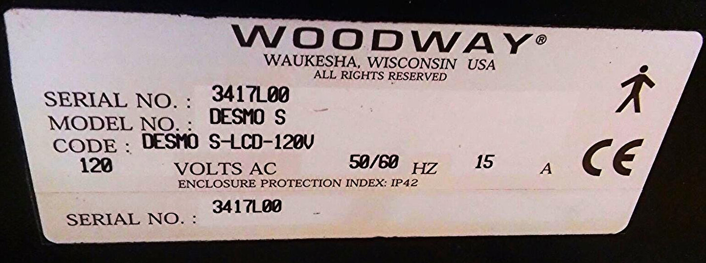 WOODWAY TREADMILL DESMO S WORKS GREAT WATCH VIDEO HERE