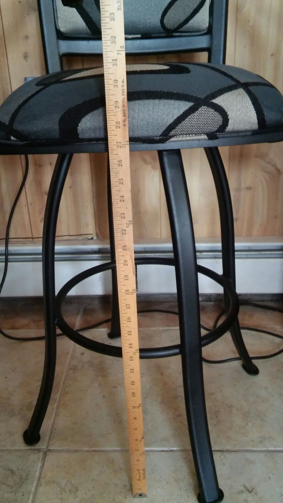 PAIR TEMPO TRENDLER SWIVEL STOOLs HIGH STOOLS TOP STUDIO DESIGN BAR HOME OFFICE