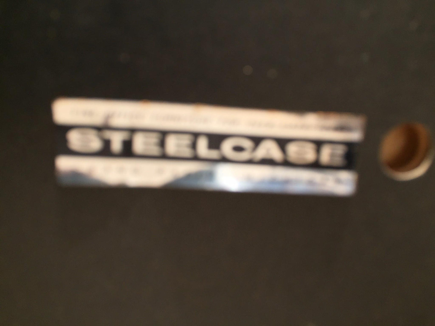 PERFECT RARE VINTAGE Retro 1950's STEELCASE COUCH MID CENTURY WOOD ARM FREE SHIP