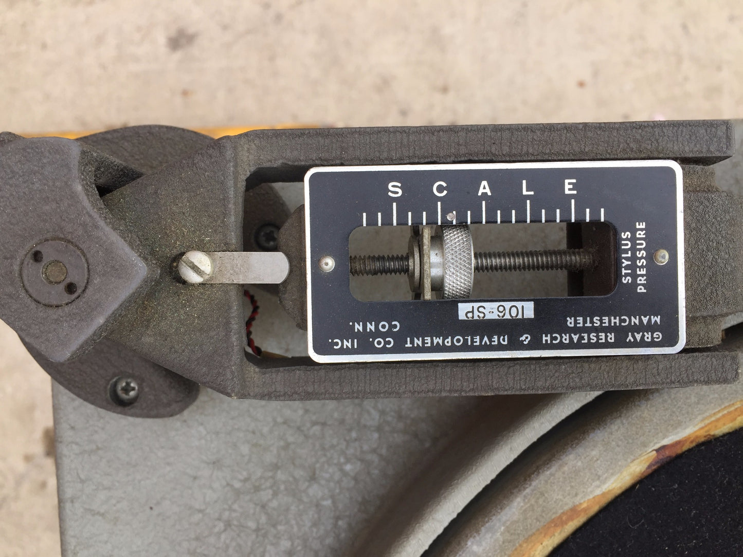 VINTAGE GATES TURNTABLE GRAY RESEARCH 106-SP TONEARM TRANSCRIPTION FREESHIPPING