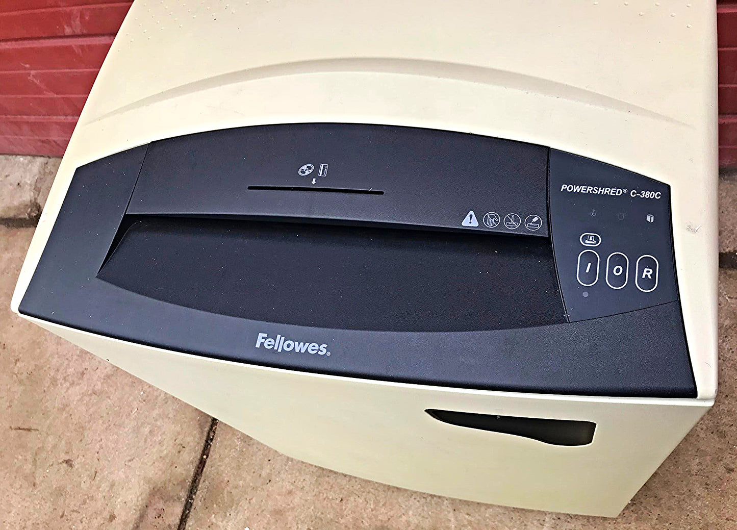 FELLOWES C-380C HIGH SPEED 2HP CROSSCUT INDUSTRIAL PAPER SHREDDER WATCH VIDEO