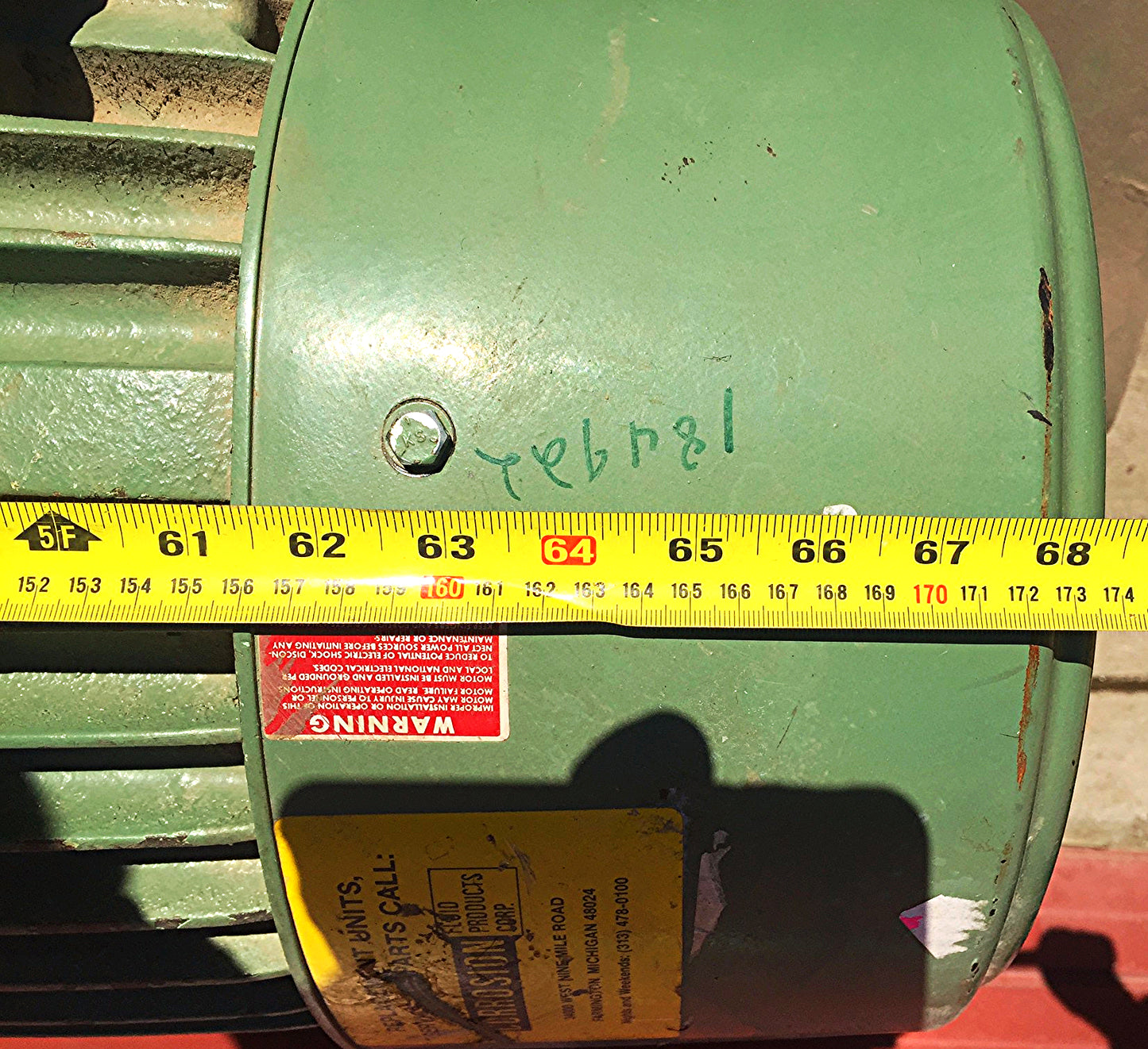 WORTHINGTON 15HP DLINE Model 1011 Size 8 x 6 x 11 WATER PUMP HAYWARD FREE SHIP