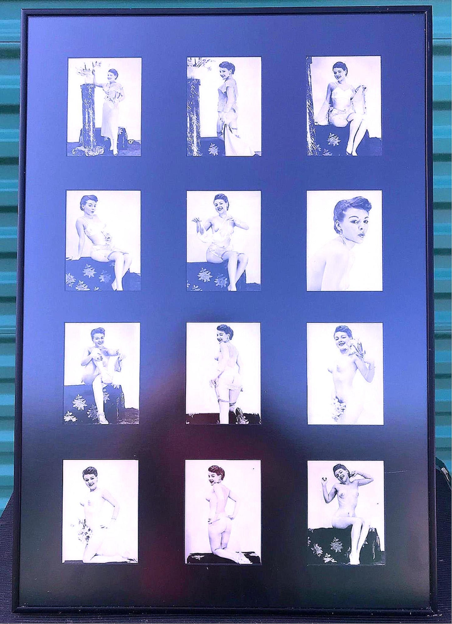 12 ORIGINAL VINTAGE 1920's or 1930's NUDE MODEL PHOTOGRAPHS POSTER FREE SHIPPING