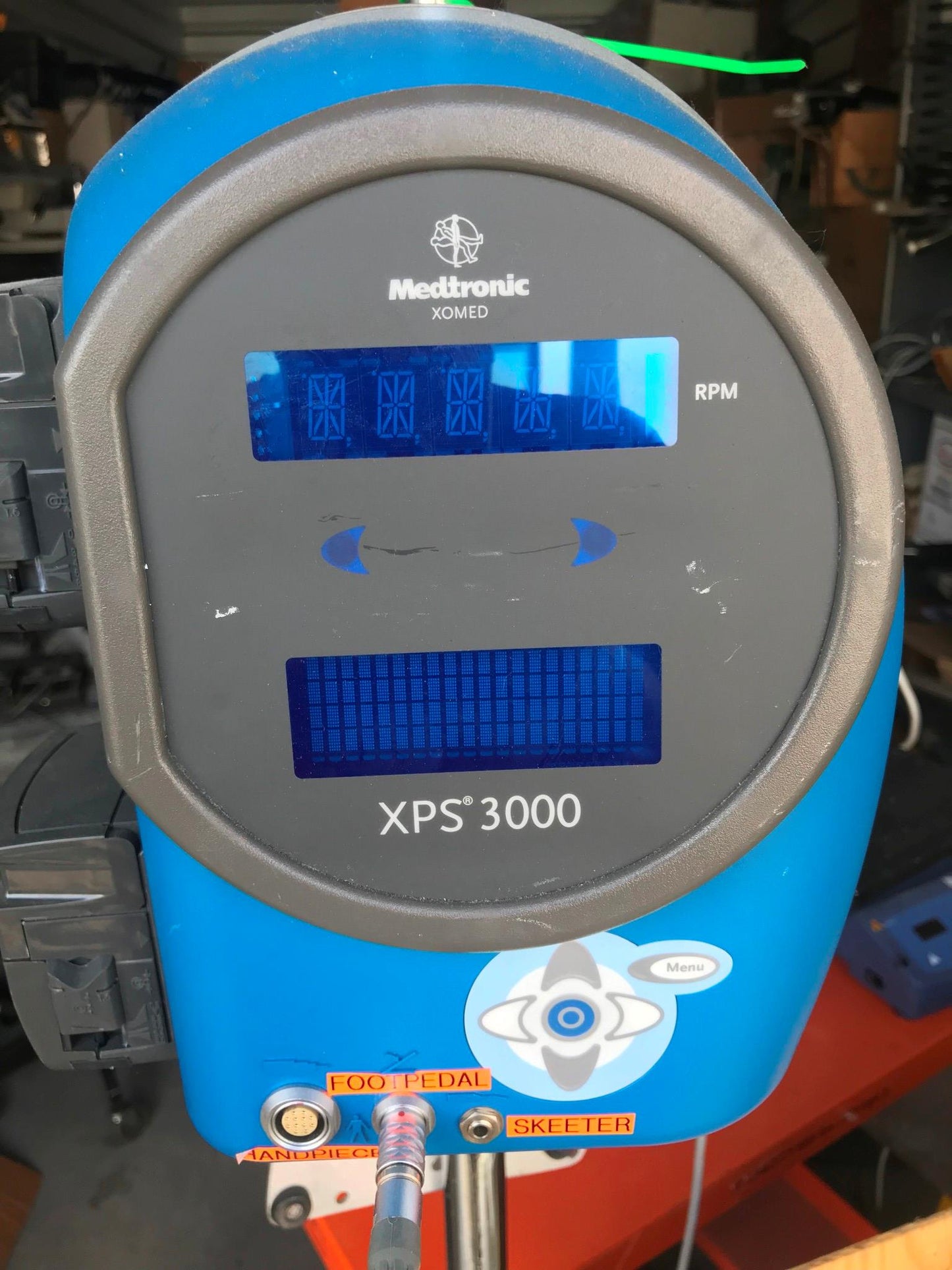 MEDTRONIC XPS 3000 MICRODEBRIDER MONITOR IV STAND WHEELS + FOOT PEDAL FREE SHIP