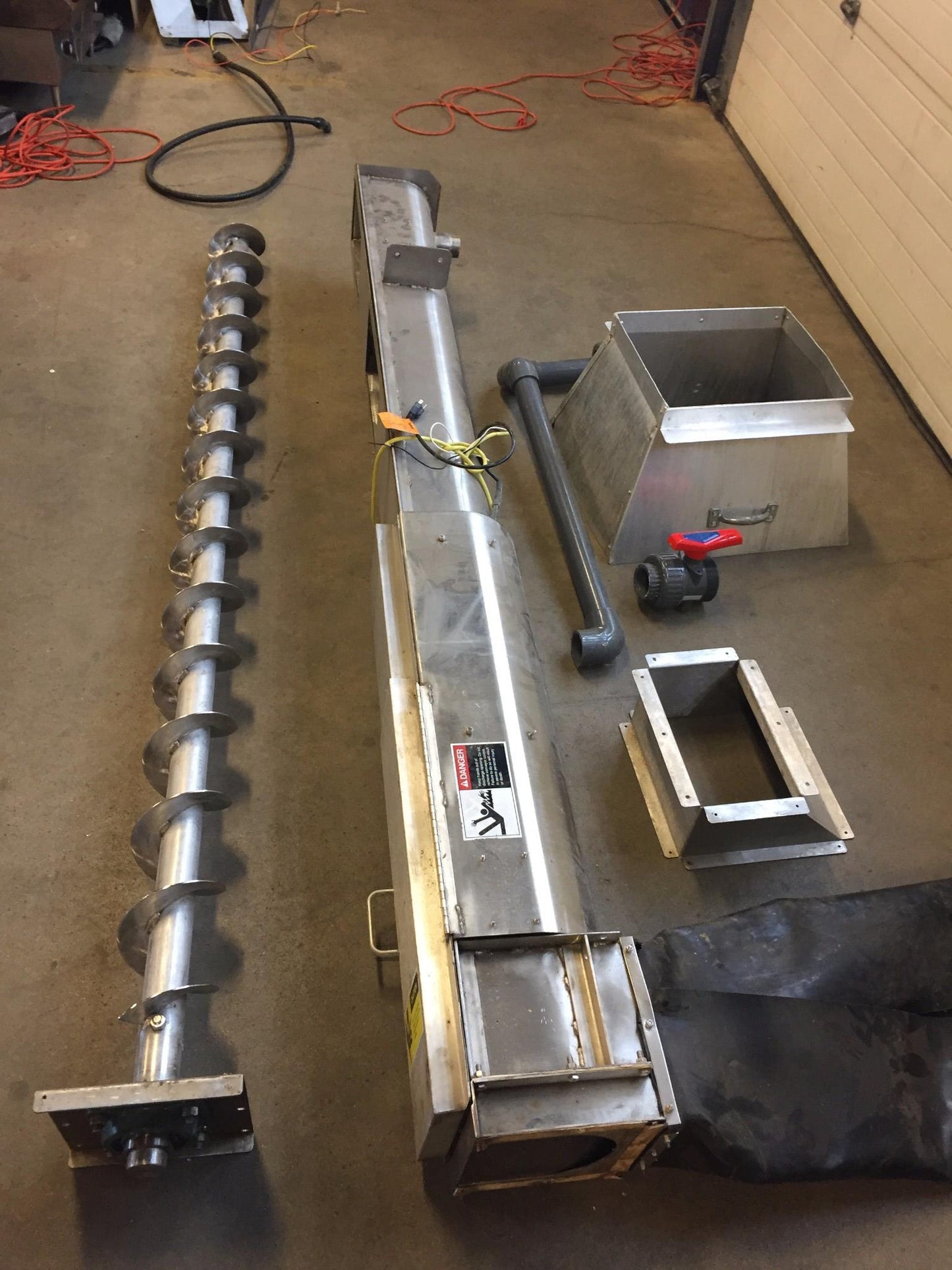 WASTE MANAGE AUGER TRASH RECYCLING COMPACTOR RECYCLE WASH SCREW PRESS FREE SHIP