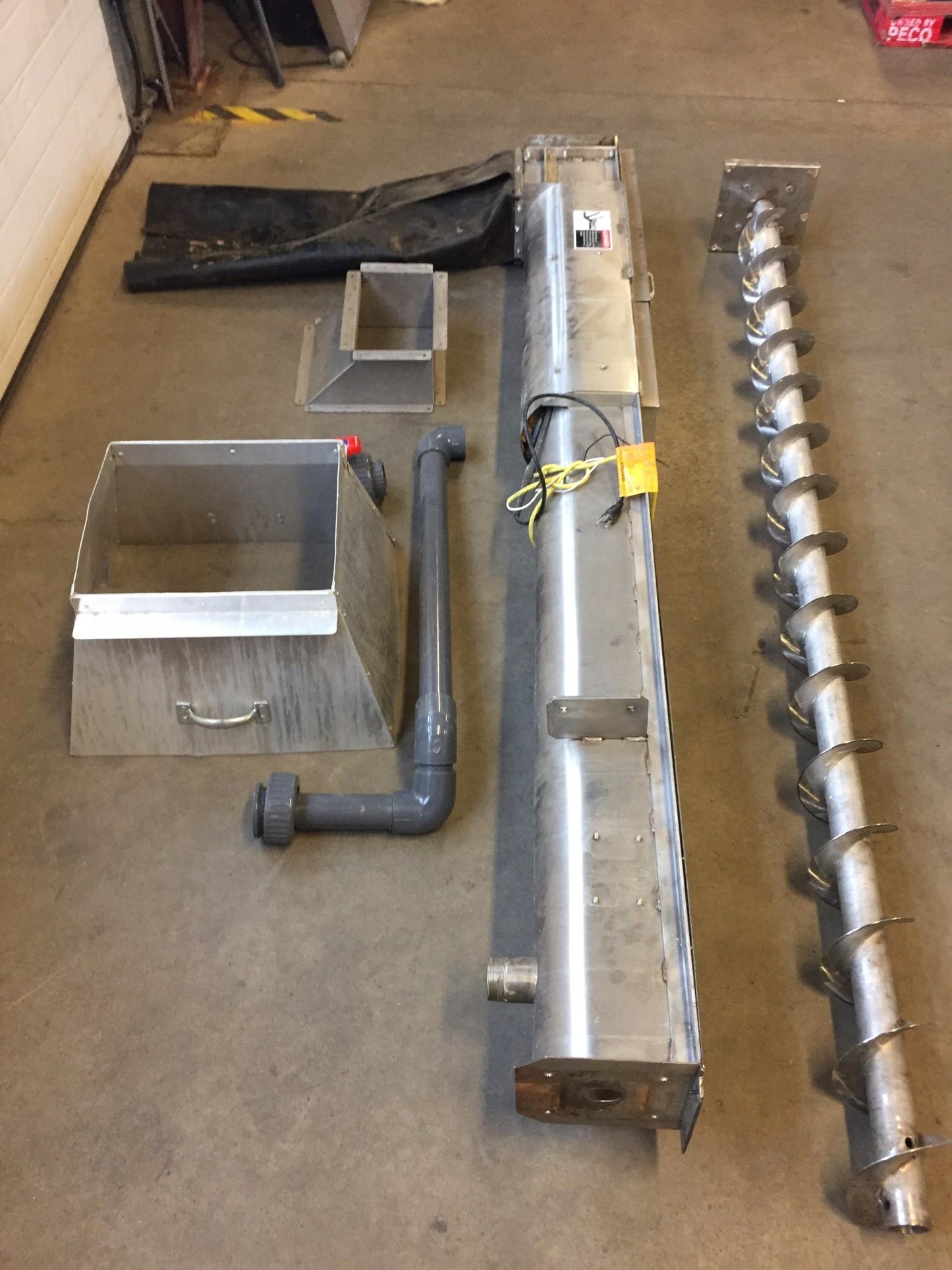 WASTE MANAGE AUGER TRASH RECYCLING COMPACTOR RECYCLE WASH SCREW PRESS FREE SHIP