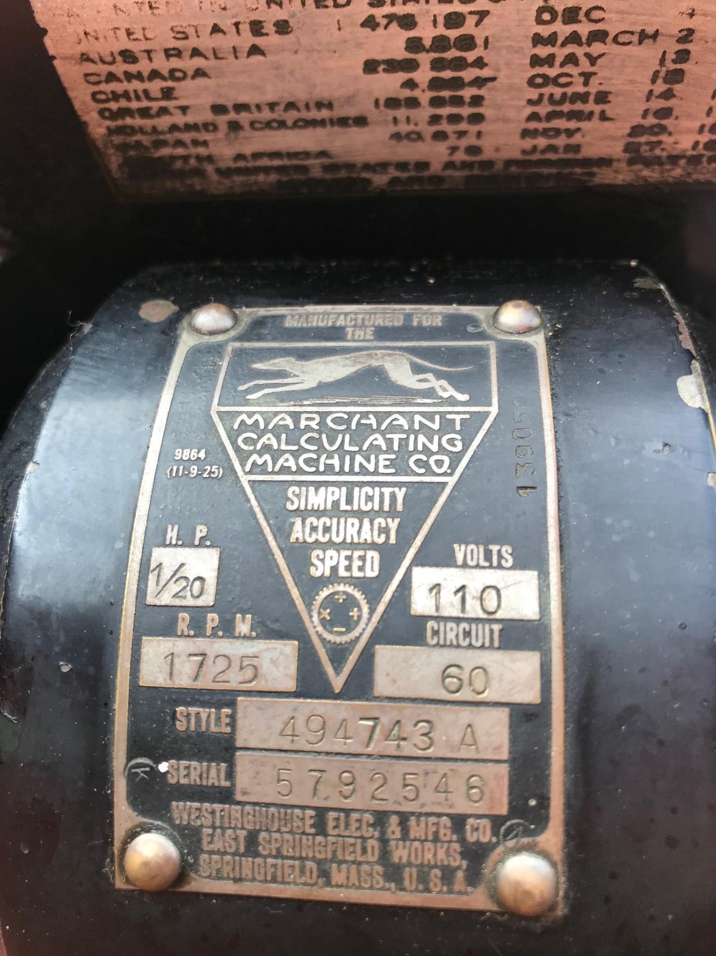 RAREVINTAGE 1920s MARCHANT CALCULATING MACHINE 100%WORKING FREE SHIP WATCH VIDEO