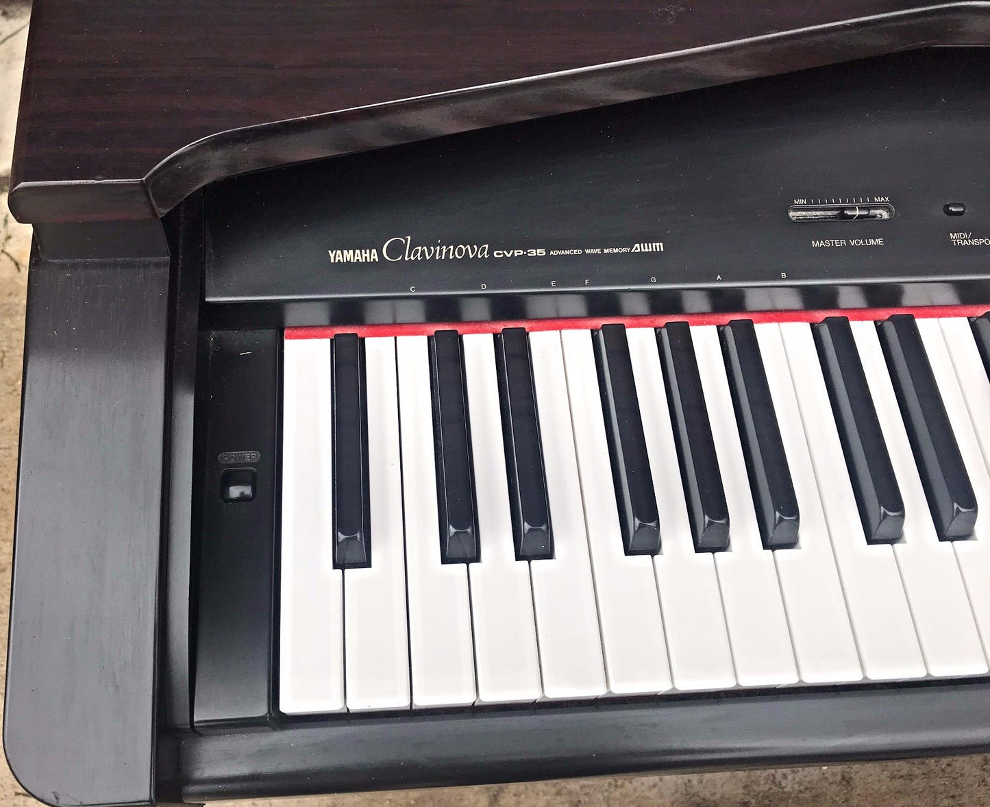 YAMAHA CLAVINOVA CVP-35 DIGITAL PIANO ORIGINAL BENCH FREE SHIPPING WATCH VIDEO