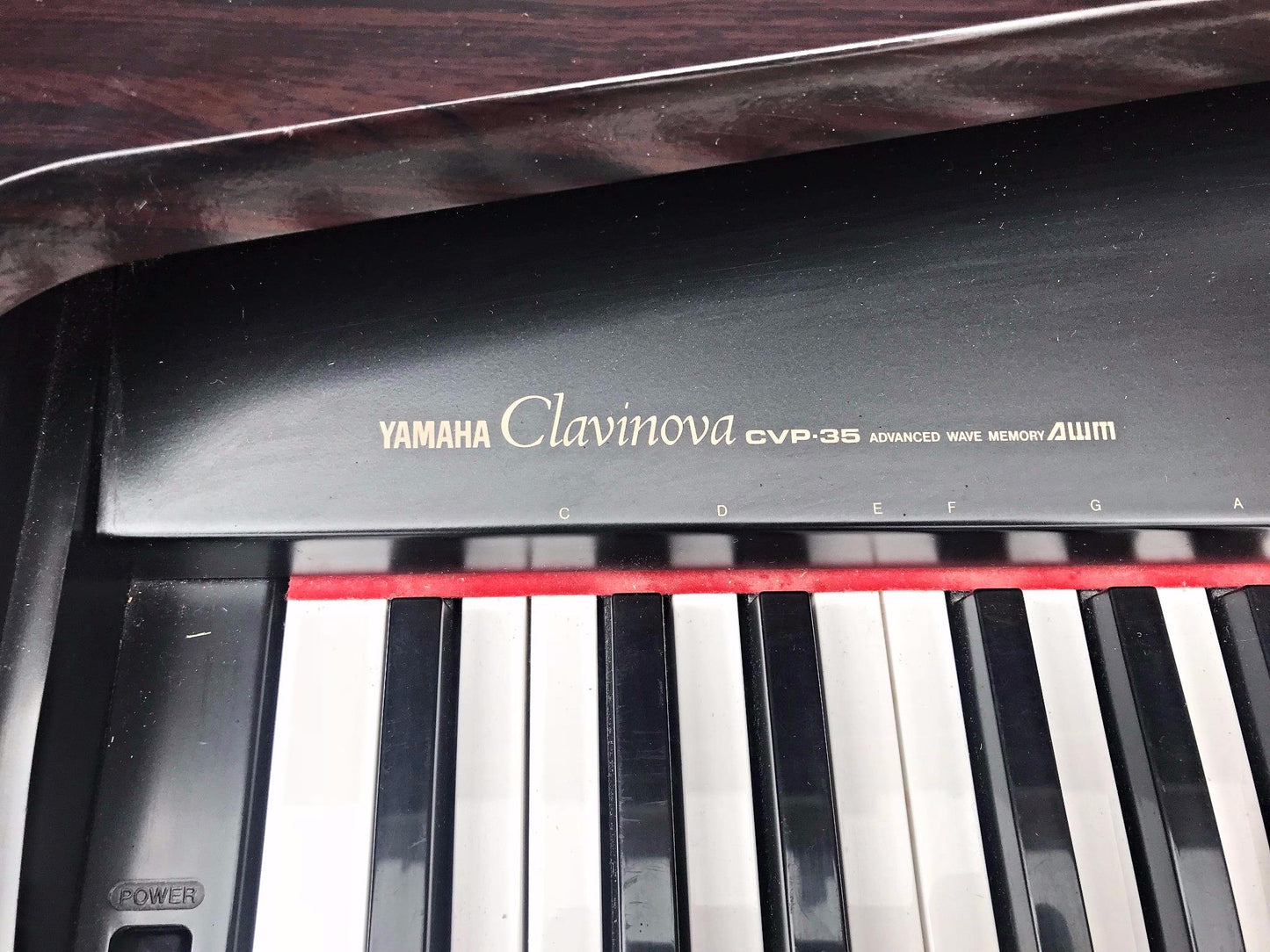 YAMAHA CLAVINOVA CVP-35 DIGITAL PIANO ORIGINAL BENCH FREE SHIPPING WATCH VIDEO