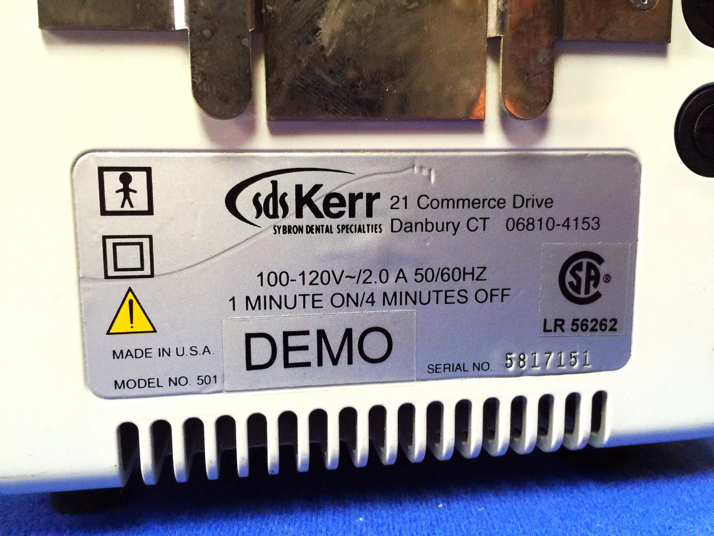 KERR OPTILUX 501 HALOGEN DENTAL CURING LIGHT PERFECT WORKING CONDITION