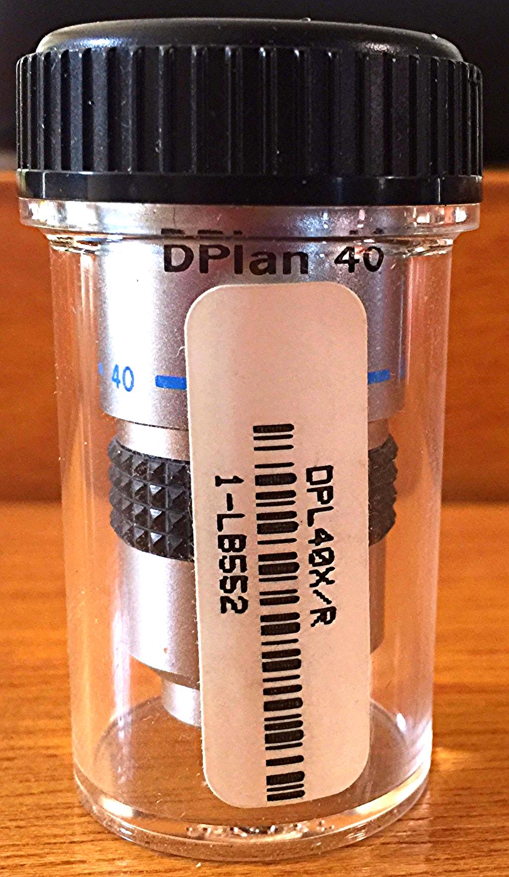 OLYMPUS DPLAN OIL 40 / 0.65 MICROSCOPE OBJECTIVE LENS f160 / 0.17