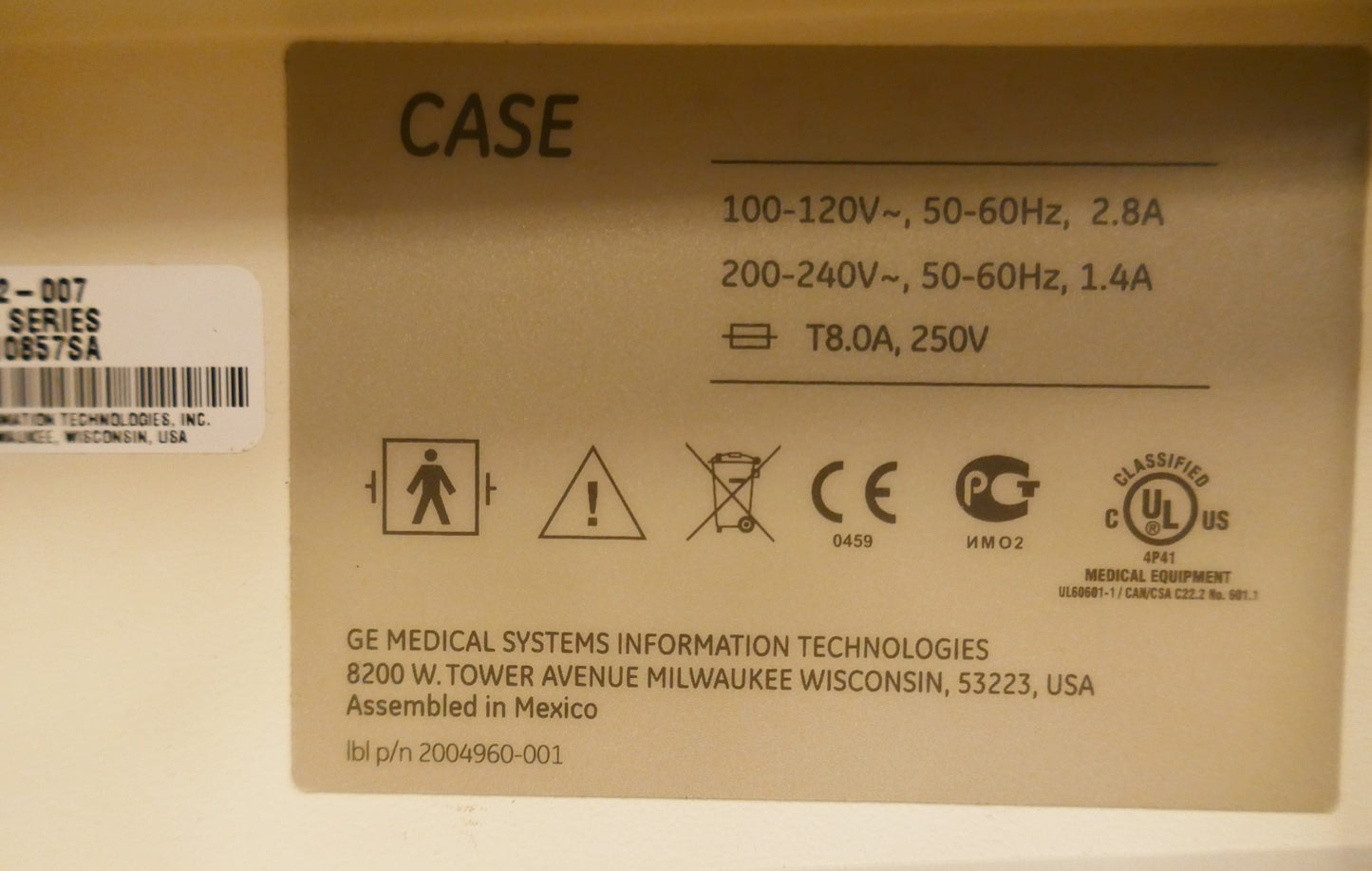(2) GE CASE MEDICAL TREADMILL CONTROL with MANUAL FREE SHIP