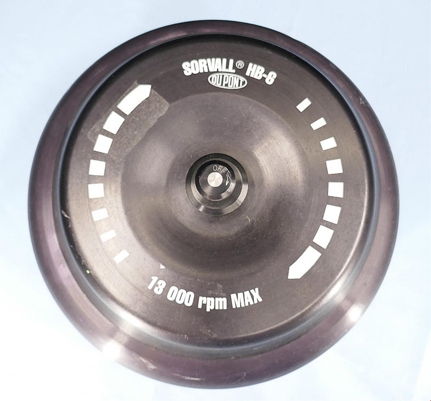 SORVALL HB-6 CENTRIFUGE ROTOR & 6 TUBES for RC-6 PLUS & EVOLUTION RC CENTRIFUGE