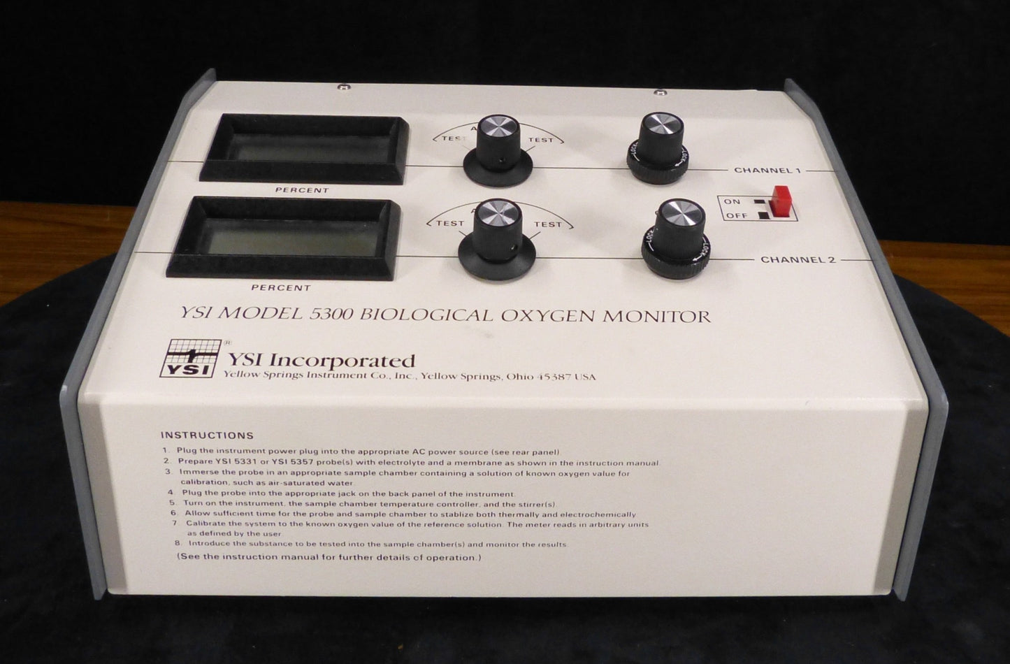 YSI Model 5300 Biological Oxygen Monitor 110-120V 0.12A 60Hz90-DAY-WARRANTY
