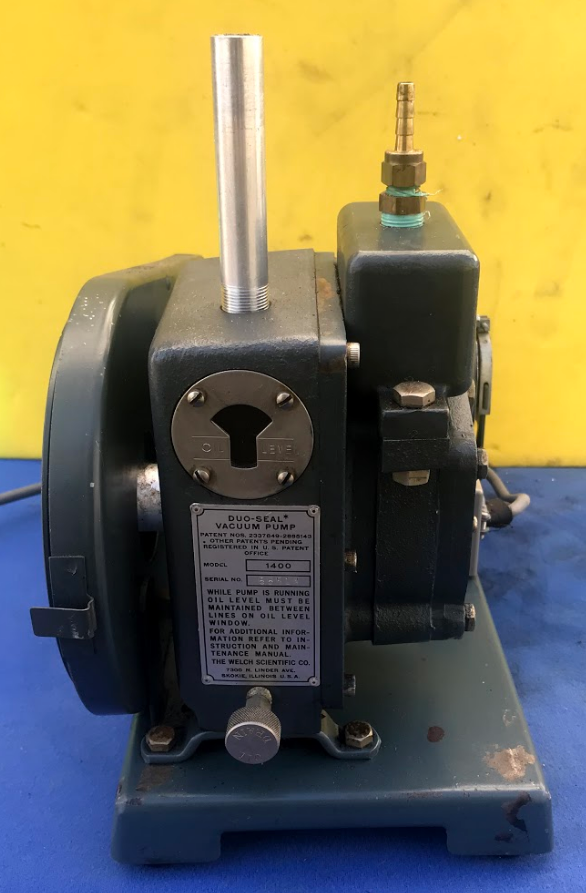 DUO-SEAL BELT DRIVE ROTARY VANE DUO SEAL MODEL 1400 VACUUM PUMP WATCH VIDEO