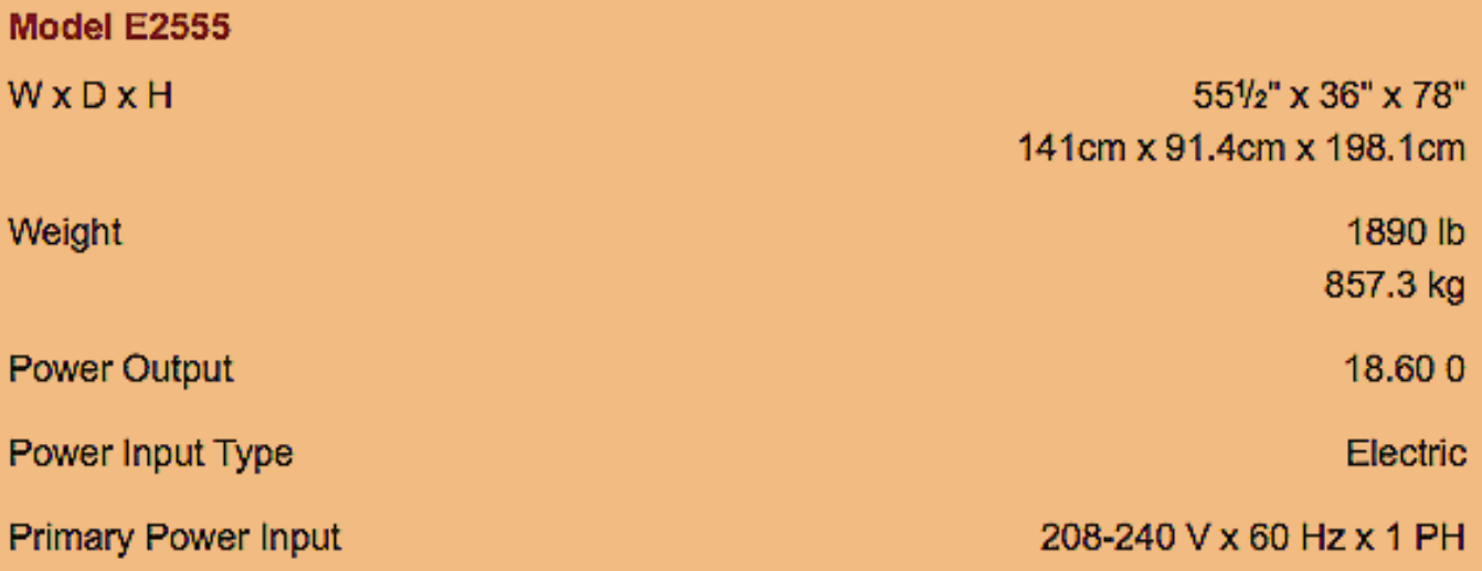 GARLAND 2555 TRIPLE DECK ELECTRIC BAKE ROAST OVEN 208V 1PHASE 12"HEARTH FREESHIP