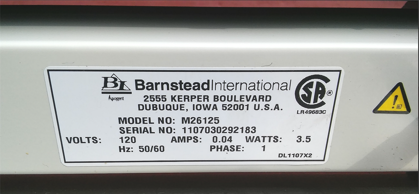 THERMO BARNSTEAD 26125 SPECI-MIX ALIQUOT MIXER 100%GUARANTEE WATCHVIDEO FREESHIP